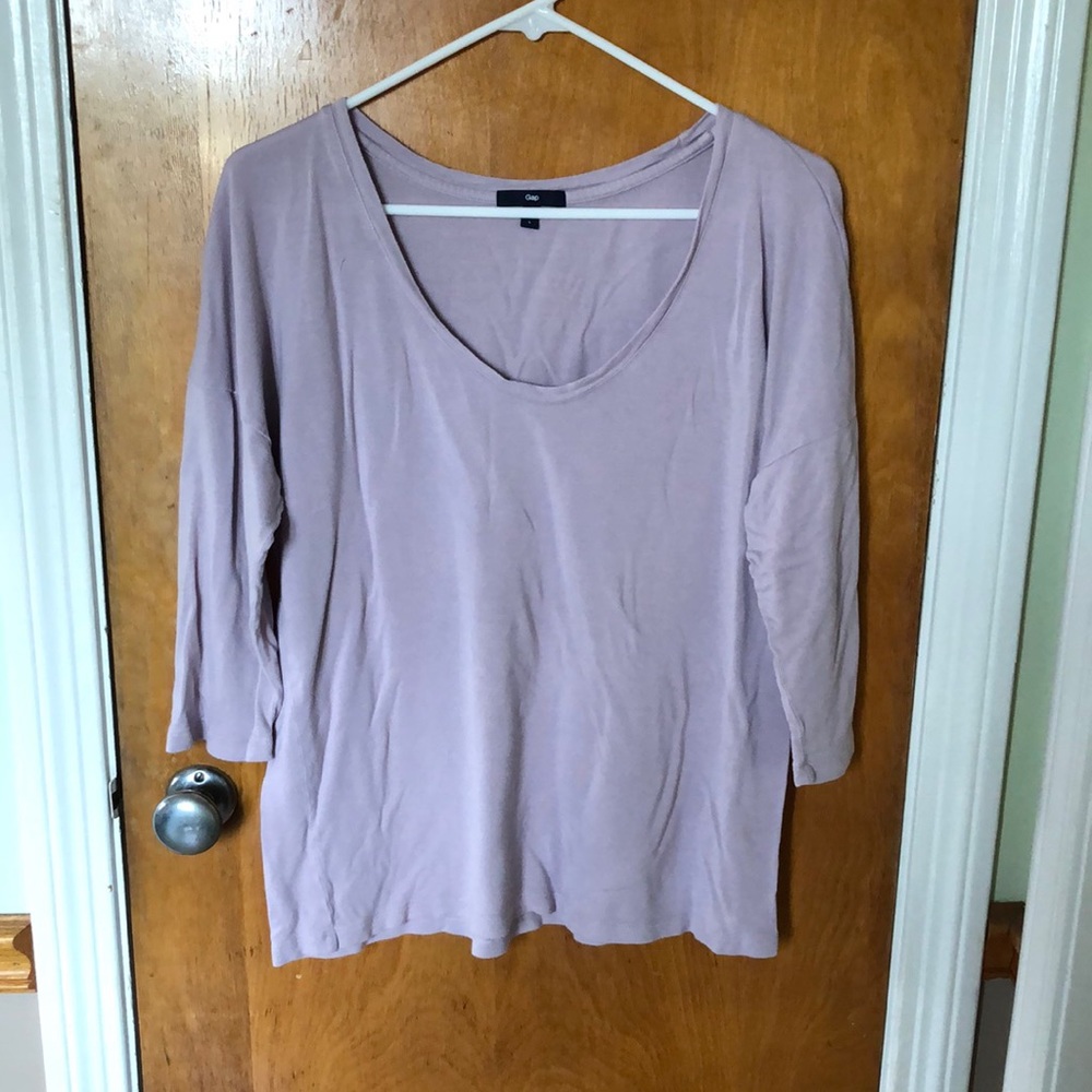 Lavender 3/4 sleeve t shirt